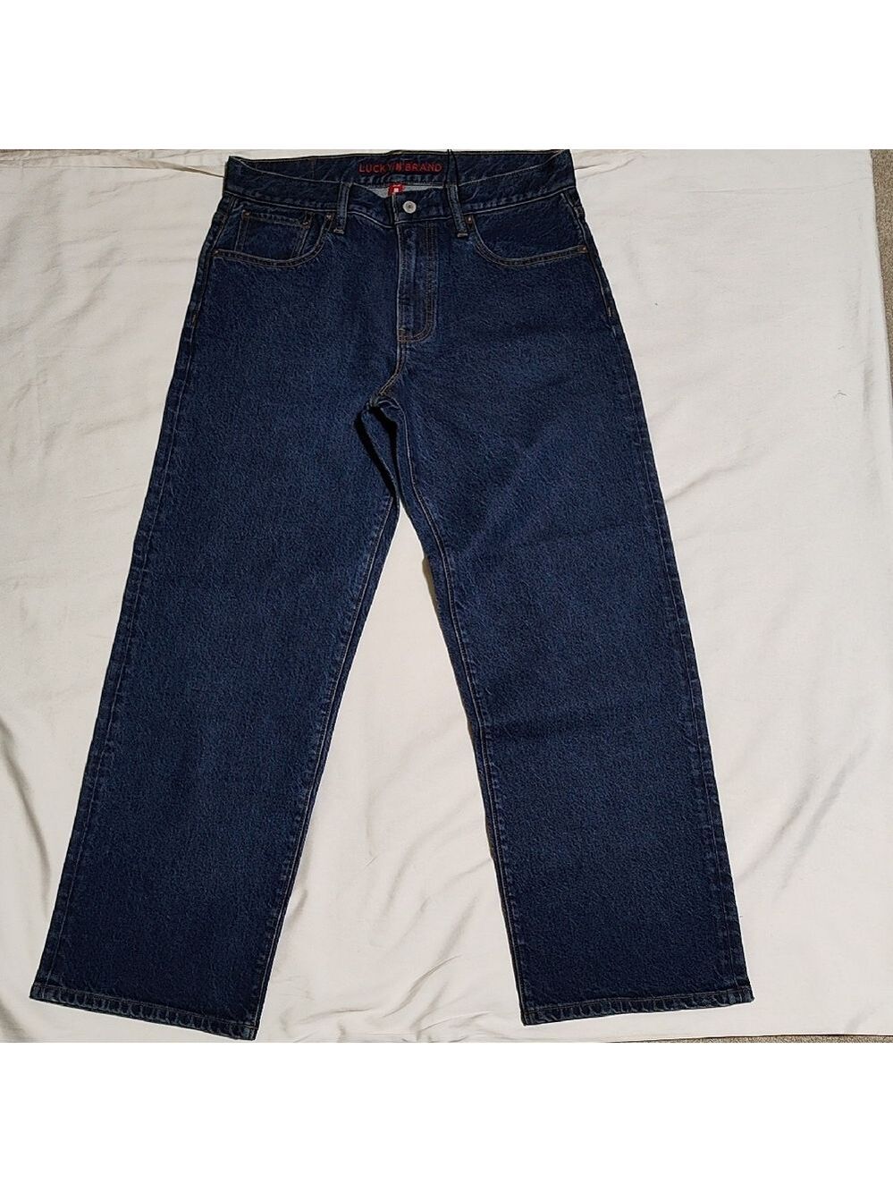 Lucky Brand Men's Dark Indigo Straight Jeans